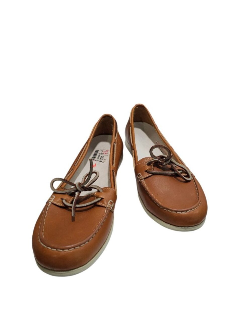 Timberland Women 9.5 W Boat Shoe Brown Leather Loafer Essential Quiet Luxury - Picture 4 of 8